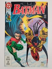Batman #488 DC 1993 NM 9.4 Azrael begins training with Tim Drake; Jim Aparo art picture