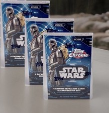 2026 Topps Chrome Star Wars Factory Sealed Value Blaster Box (Lot of 3) IN HAND picture