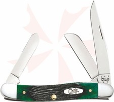 2019 Case XX 27664 Hunter Green Sawcut Bone Medium Stockman (6318 SS) picture