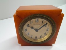 Rare bakelite catalin New Haven clock. Great example. Has cracks . picture