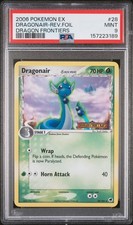 2006 Pokemon EX Dragon Frontiers Reverse Holo Dragonair #28 PSA 9 Mint picture