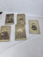 5 Antique Victorian CDV Photos 1860s 1870s NY PA Identified Boy Charlie Horton picture