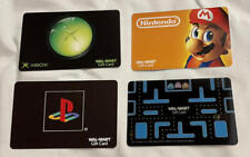 Lot of 4 GAMING Gift Card Collectibles XBox Play Station Mario Pacman NO CASH VA picture