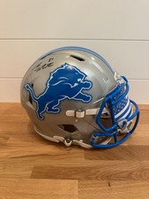 Sam LaPorta Signed Detroit Lions 2024 Full-Size Riddell Speed Authentic Helmet – picture