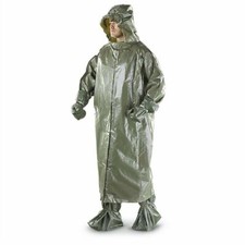 Czech Army Military New Surplus Chemical Suit Poncho Boot/Leggings Hood Gloves picture