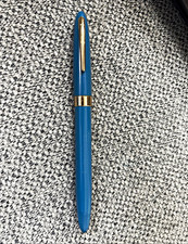 Vintage Sheaffer’s Snorkel Aqua Blue Fountain Pen 14K Nib Untested As Is picture