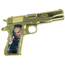 BL3-016 GOLD President Donald J. Trump MAGA Promises Kept 45 ACP Challenge Coin picture