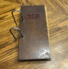 Antique 1920s Sears Kwick Action Account File Receipt Ledger Unused picture