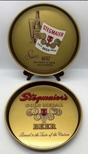 Vintage Stegmaier Gold Medal Beer Metal Serving Tray Lot of 2 Wilkes-Barre PA picture