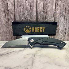 Kubey Anteater Folding Knife Black G-10 Handle KU212A picture