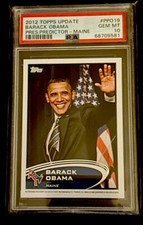 1/1  2012 Topps Update Presidential Predictor Barack Obama GEM MT 10 PSA picture