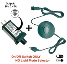 Set Adapter DC 29V 0.45A + Power Cord Foot Switch 1/2in Plug 6Ft - NO LIGHT MODE picture