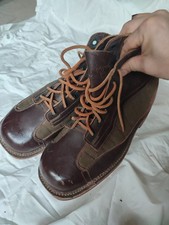 Genuine Leather wool lined Vintage Sweden 🇸🇪 Military boots 44 U.S. 10.5 picture