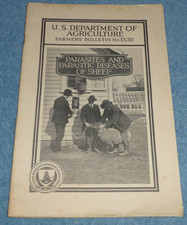 1946 USDA Farmers Bulletin #1330 Parasites & Parasitic Diseases of Sheep picture