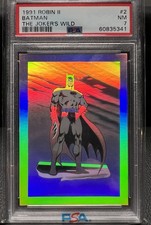 1991 Robin II Batman The Jokers Wild Hologram #2 PSA  7 picture