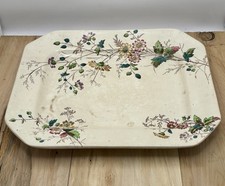 Antique W.A.A. William Alsager Adderley “Floribel” Transferware Serving Tray picture