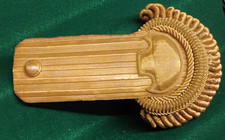 Antique French Epaulette Officer Army Shoulder Board Gold Bullion 19th Century picture