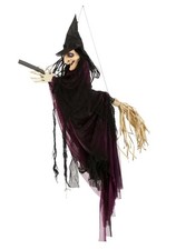 Flying Witch on Broom with Lights & Voice Prop picture