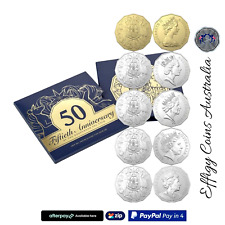 2019 Fiftieth Anniversary of the Dodecagon Fifty Cent $50c Coin Unc 5 Coin Set👑 picture