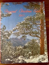 Vintage MCM 1963 Personalized Christmas Cards Sample Book 24 Designs, Embossed, picture