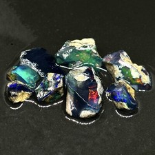 Black/Black Crystal Ethiopian Opal Parcel Filled With Beautiful Bright Colors picture