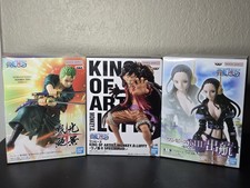 One Piece Figure Bundle Luffy Zoro Robin Banpresto Bandai Official Set Bundle picture
