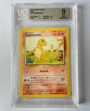 1999-2000 Pokemon Charmander 46/102 - Base Set 4th Print - Beckett BGS 9 MINT picture