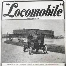 LOCOMOBILE New Car Factory Plant Seaside Park Bridgeport,CT 1901 Photo Print Ad picture