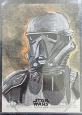 2016 Topps Rogue One Death Trooper Cathy Razim Sketch Card picture