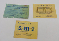 Vintage 1945-1946 UC SANTA BARBARA University Associated STUDENTS ID CARDS picture