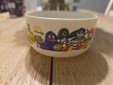 Vintage 1985 McDonald's McDonaldland Character Bowl Grimace Hamburglar Whirley picture