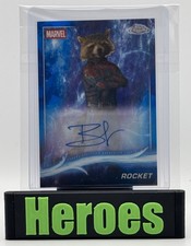 2025 Topps Marvel Chrome Sapphire AA-BC, Rocket, Bradley Cooper Autograph picture