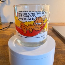 Vintage 1978 Garfield McDonald's Glass Mug – Hammock Scene Coffee Cup  Jim Davis picture