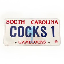 South Carolina Gamecocks Fan Booster License Plate Embossed Metal picture