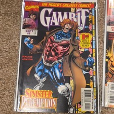 Marvel Comics Gambit #1-4 (1993) Limited Series Direct Edition Comic Lot picture