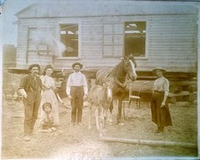 Rare Vintage Original Photo c1880s Canada North America Big Format Family House picture