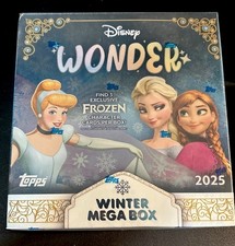 2025 Topps Disney Wonder Winter Mega Box Factory Sealed Frozen Cinderella Elsa picture