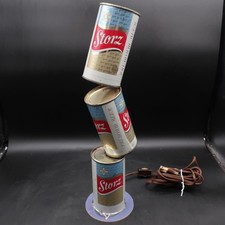 1960s Vintage STORZ BEER ROTATING CANS Bar Store Display - Unique RARE picture