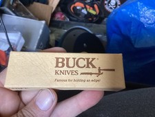 VINTAGE Vat. #481  BUCK 305 LANCER KNIFE NEVER USED IN BOX picture