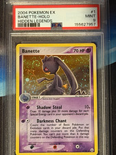 2004 Pokémon Banette Holo EX Hidden Legends #1 PSA 9 Low Pop Head Swirl🌀🔥 picture