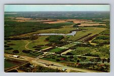 ND-North Dakota, Aerial International Peace Garden, Antique, Vintage Postcard picture