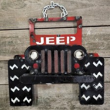 Metal JEEP 4x4 Sign Gas Oil Garage Man Cave Home Decor Recycled Chrysler Hot Rod picture