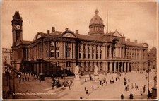 RPPC Birmingham England Council House Postcard c. 1919 picture