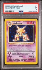 1999 Pokemon Game #1 Alakazam-Holo PSA 5 picture