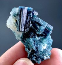 75 Carat Blue Tourmaline Crystal Specimen From Afghanistan  picture
