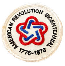 Original 1776-1976 American Revolution Bicentennial Logo Patch 1970s NOS New picture