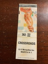 Crossroads Metropolitan Ave. Maspeth New York NY Vintage Matchcover picture