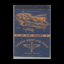 Matchbook Cover Post Card Laredo Army Air Field Laredo TX picture