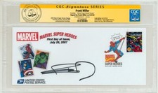 CGC SS Frank Miller SIGNED USPS FDI First Day Art Stamp ~ Daredevil #176 Elektra picture