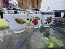 egg coddler royal worcester set picture